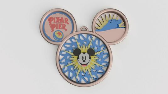 Mickey Head (California Adventure Park) Christmas Tree Ornament