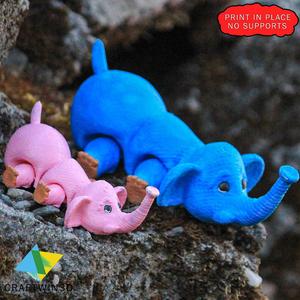 Print in place Articulated Elephant