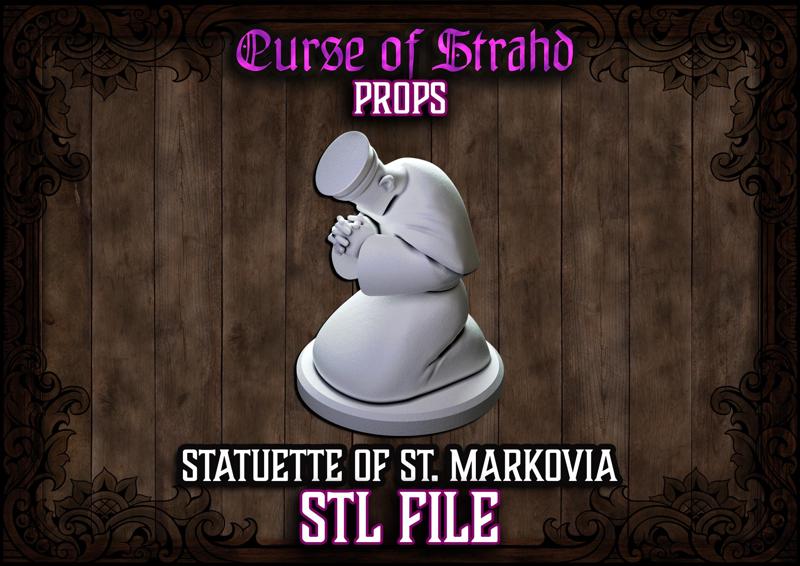Statuette Of St Markovia - Curse of Strahd Prop