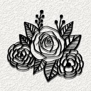 3 spring flowers wall art home decor