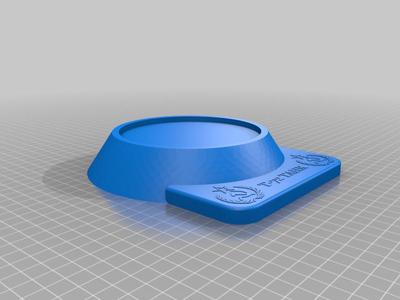 Display stand for tank piston