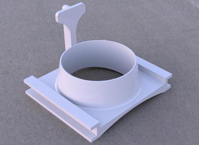 Window Fan mount for 4" AC infinity can fan
