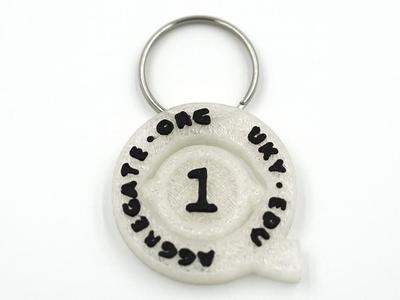 Qubit Spinner Keychain
