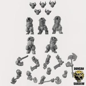 Armoured Minotaurs Multipart Kit (Pre Supported)(L)