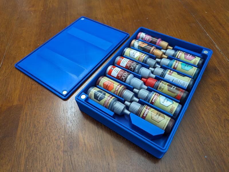 Army Painter and Vallejo Paint Storage Box - CorgiCompact Hobby System
