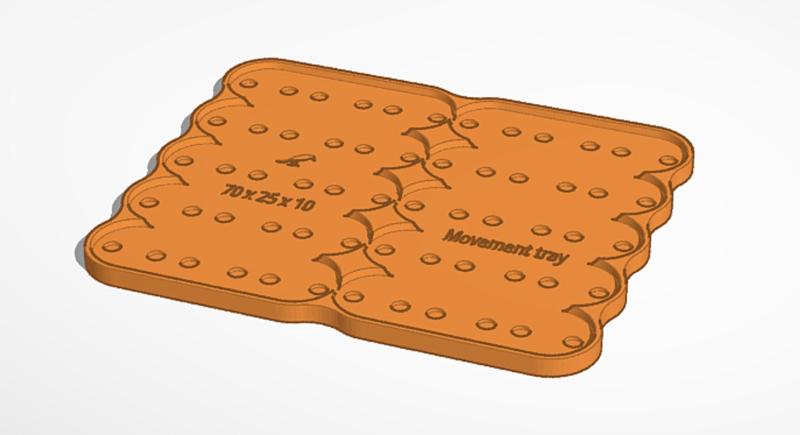 70x25x10 Movement Tray