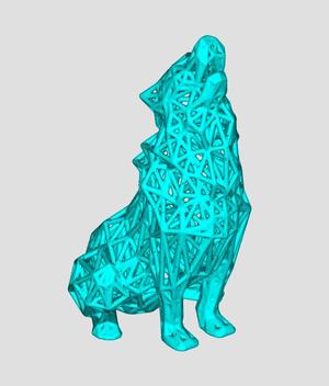 VORONOI LOWPOLY WOLF (VoroWolf) REMIX V1 (NO SUPPORT)