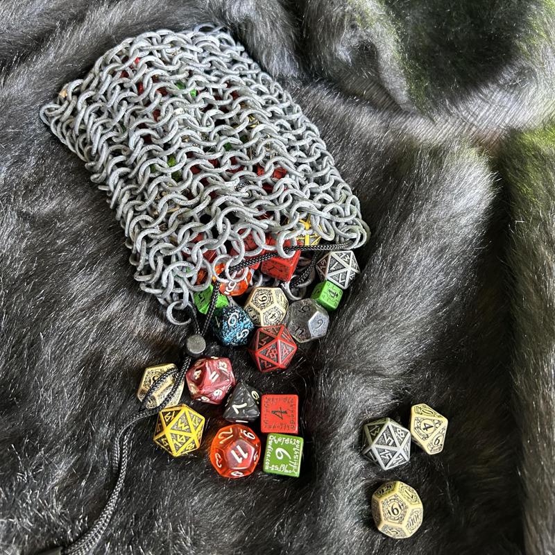 Chainmail Dice Bag
