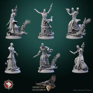 Chernobog cultists set 6 miniatures 32mm pre-supported