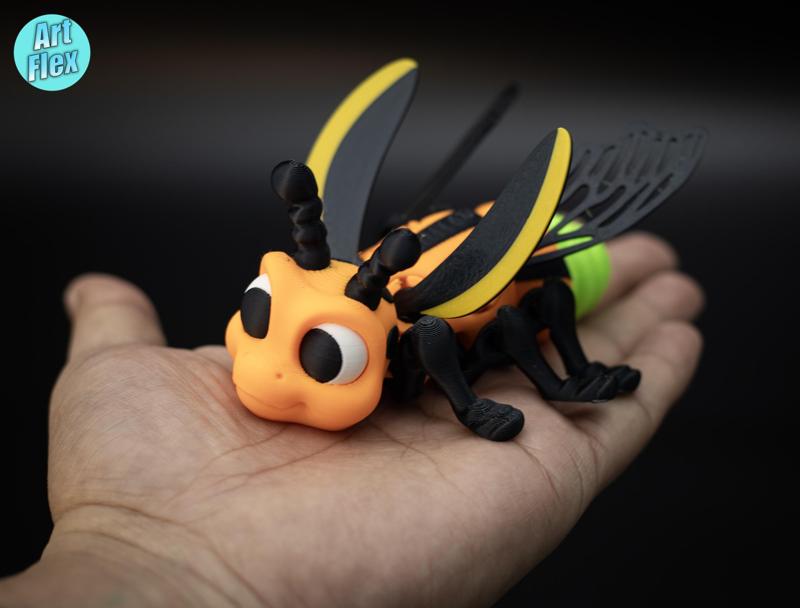 Adorable Flexi Firefly Articulated Design STL/3MF MultiColor Pre Painted