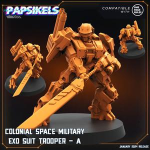 COLONIAL SPACE MILITARY EXO SUIT TROOPER A