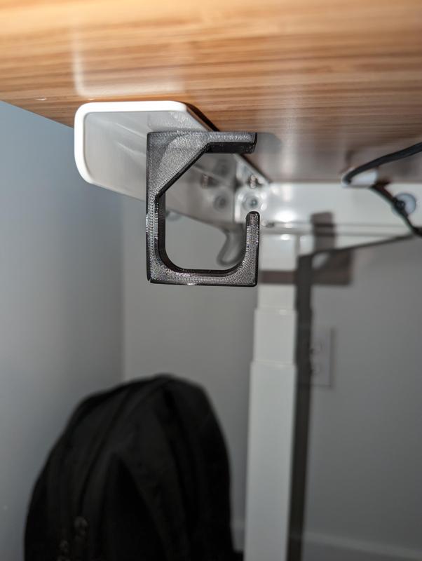 Flat top under table hook