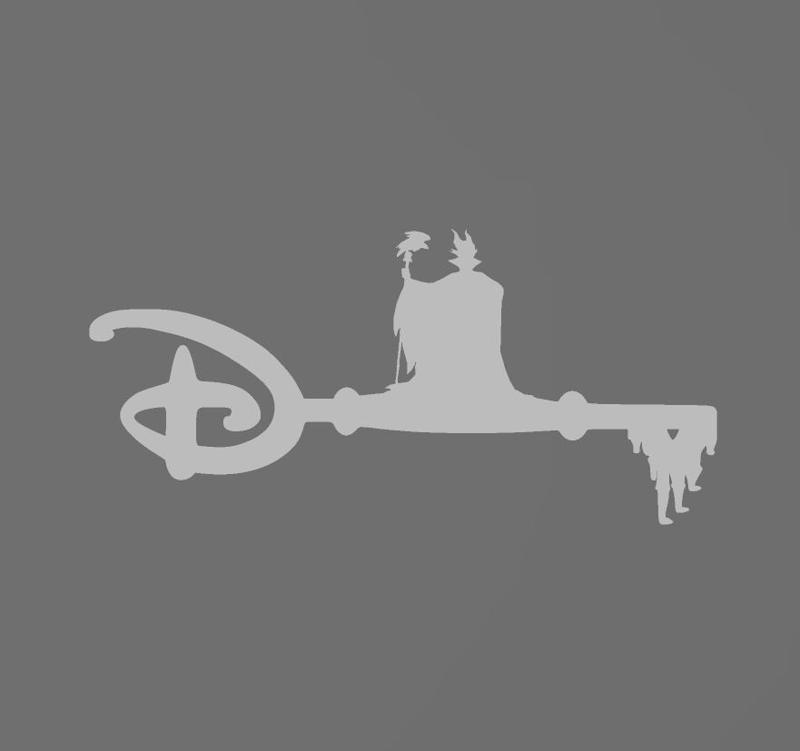 Clef Maléfique - Clé - key - maleficient - sleeping beauty - villain - disney