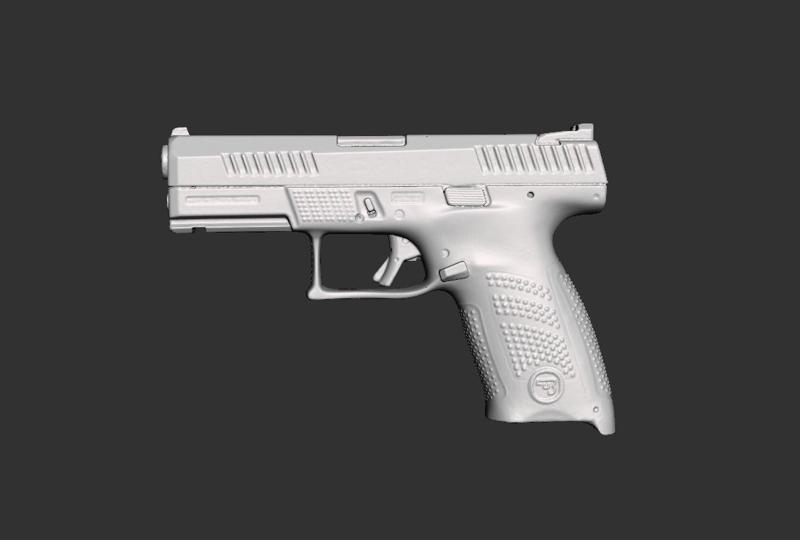 Cz P10 C Real Size Scan 3d Gun Mold