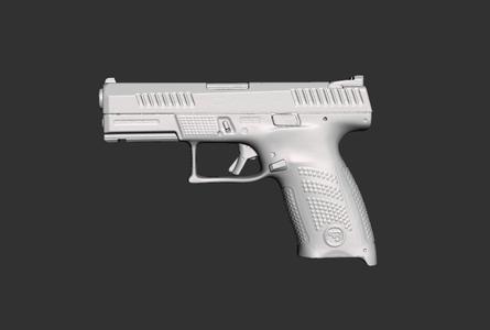 Cz P10 C Real Size Scan 3d Gun Mold