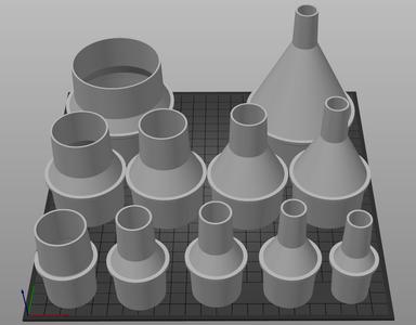 Vacuum hose adapters for all common sizes