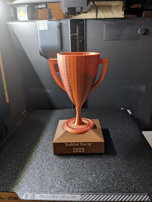 The Office Bushiest Beaver Award Trophy