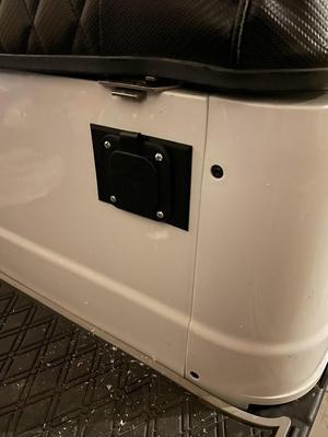 EZGO TXT Storm Body 125V AC Power Inlet Port Plug