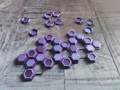 Magnetic wall mount key rack Hexa