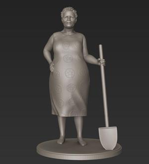 Woman with Shovel (20cm) Gardening