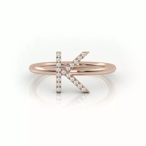 Initial K ring size 54 with professional renderings