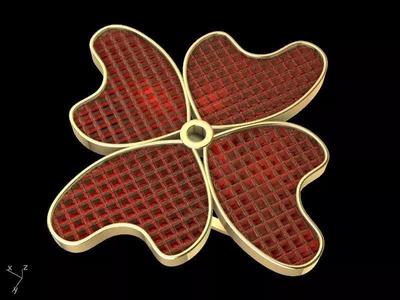 INVISIBLE SETTING Floral RING stl verified