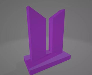 3D Design Bts or Bangtan sonyeondan logo