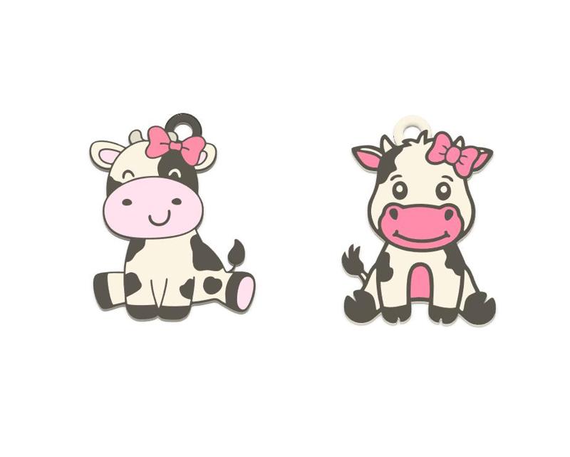Lola Cow Keychain