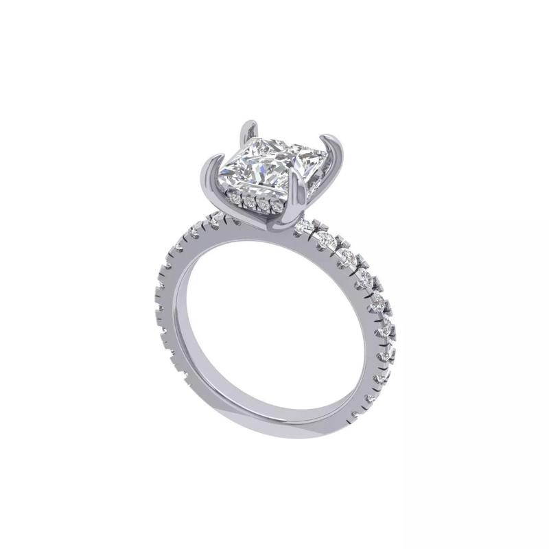 Long Princess Cut Ring