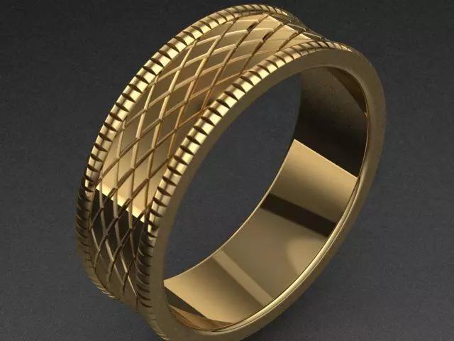 Luxury Golden Band Ring