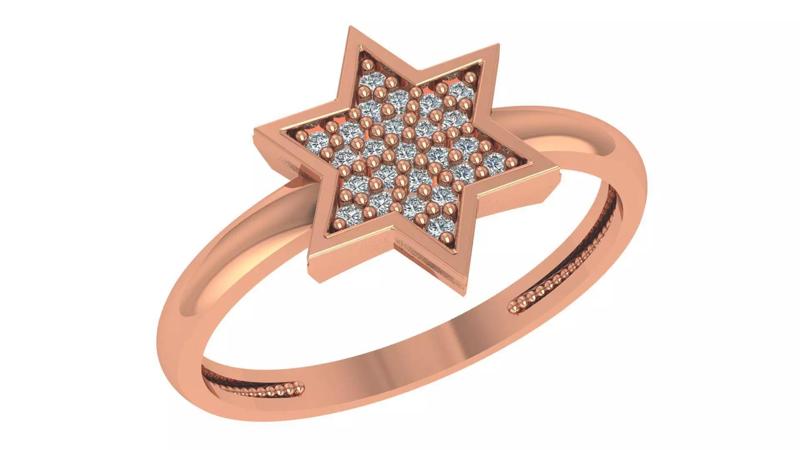 Star Light wt minimalist Ring 3dm stl renders