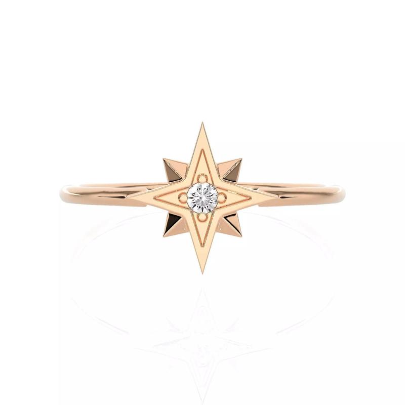 Light Minimalist Diamond Ring