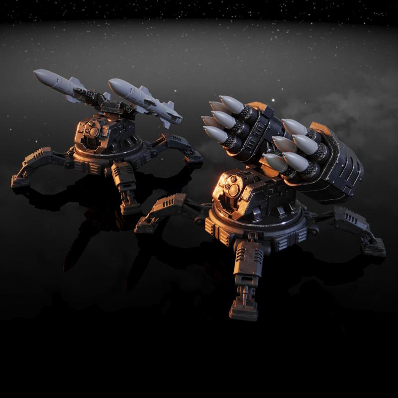 Dark Universe Interstellar Legion "Araneida" Sentry guns