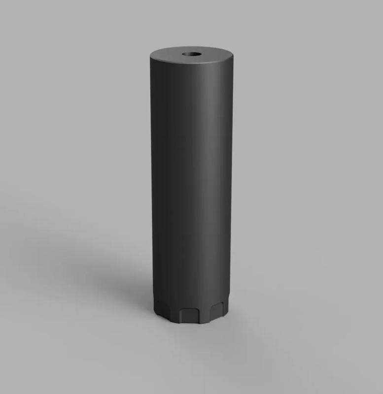 127 mm ( 5" ) Airsoft Mock Suppressor / Silencer (14 mm CCW Thread)
