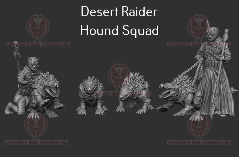 Desert Raider Hound Squad - Legion Scale