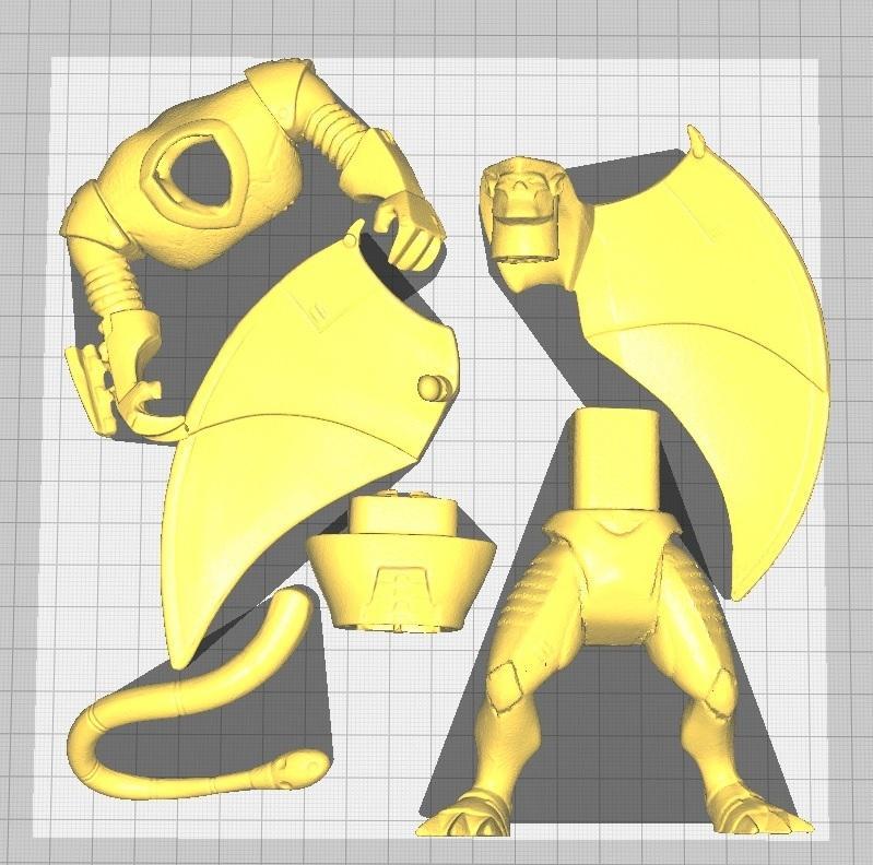 gargoyles steel clan robot with weapon goliath gargoyles disney toys kenner accesories