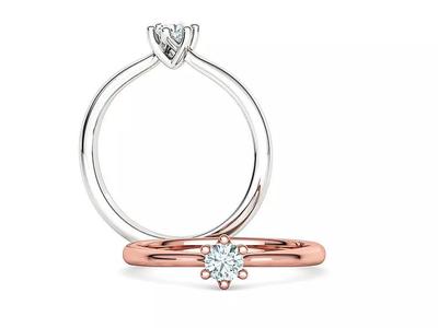 Evelyn 6claw Solitaire Ring 4mm stone 3dmodel