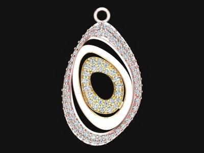 Womens Pendant - Diamond Pendant - N2986