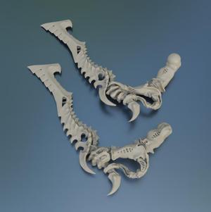 Alternative bonesword for tyranid warrior conversion.