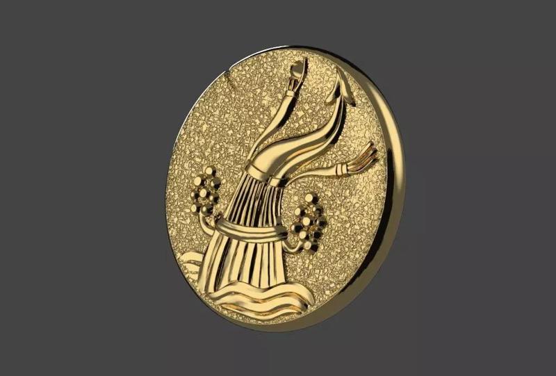 Zodiaque medal  Aquarius