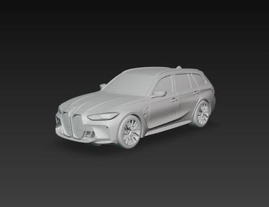 BMW M3 Touring – Modelo 3D de Auto Deportivo Familiar para Impresión 3D