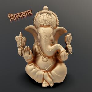 Lord Ganesh sitting model
