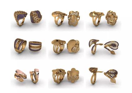 154 DESIGNS TURKEY NOKTA RINGS WITH DIAMONDS