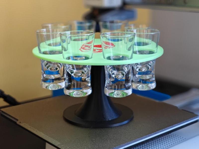 Halloween Shot Glass Stand – 8 Slots Party Tray
