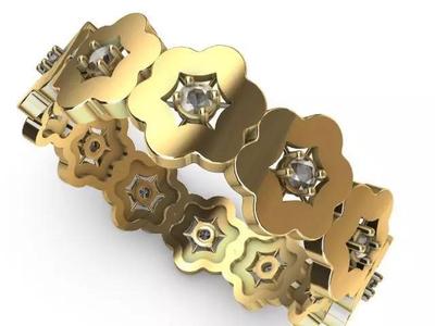 3 designer pattern ring stl verified