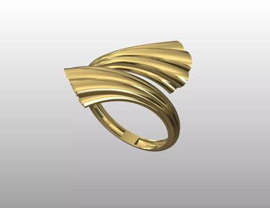 Serpentine Cascade Ring