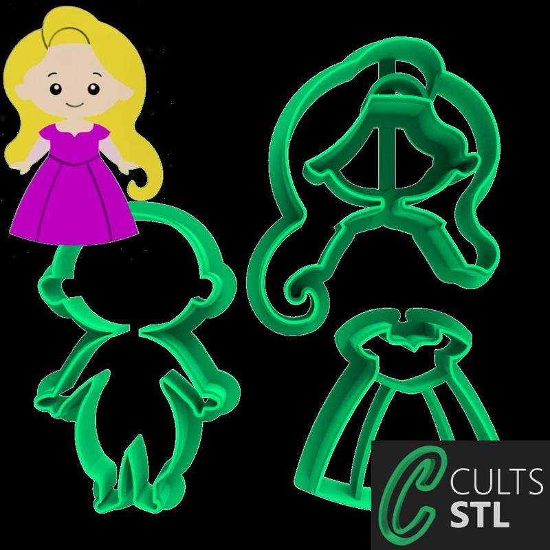 CORTADOR PRINCESA RAPUNZEL - 4cm