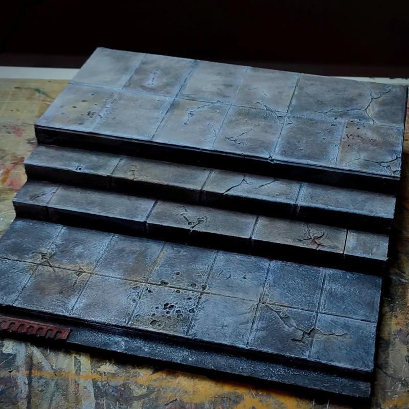 Urban stairs diorama