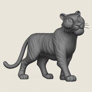 Tiger Toy Print Ready 3D Model