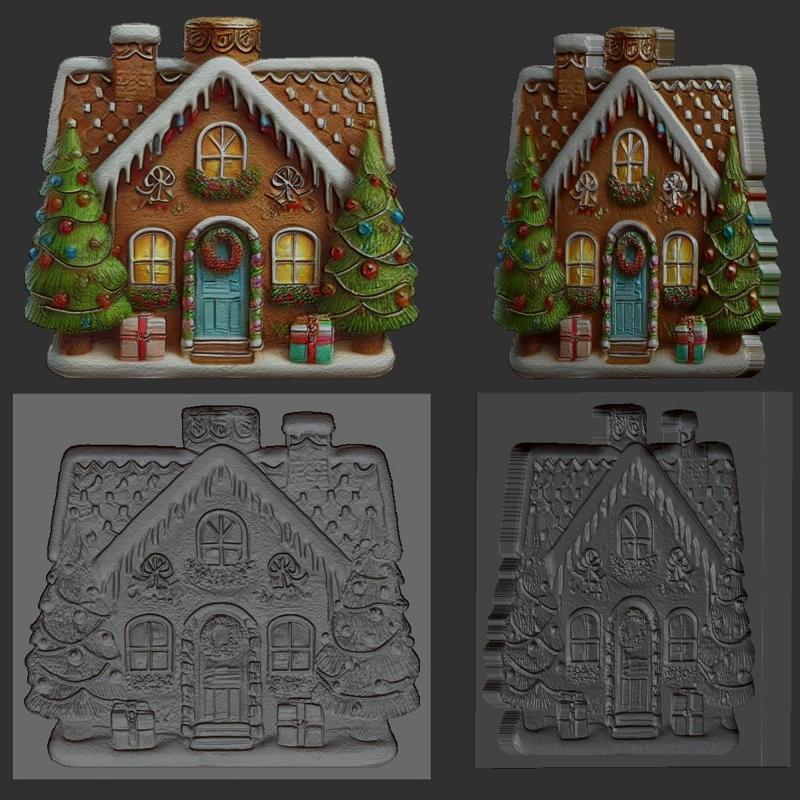 Gingerbread House-mold for Christmas cookies
